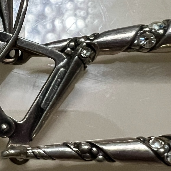 Just in- Jenavi vintage sterling and cz drop earrings - Picture 2 of 6